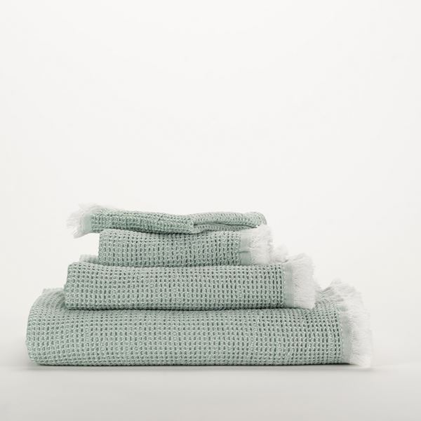 Bees Towels - Aqua